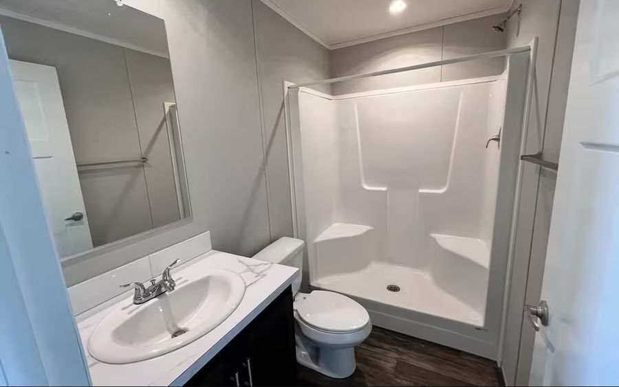 Student housing bathroom