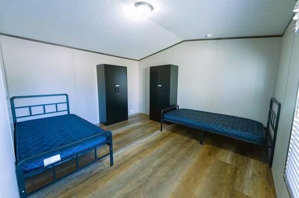 Furnished student housing bedroom