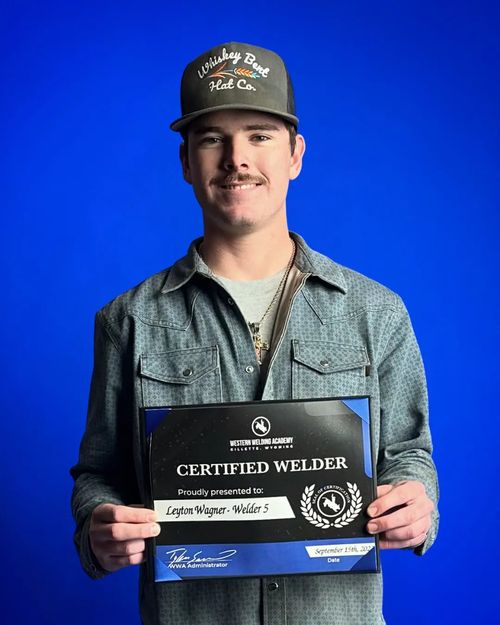 Leyton Wagner, Western Welding Academy graduate